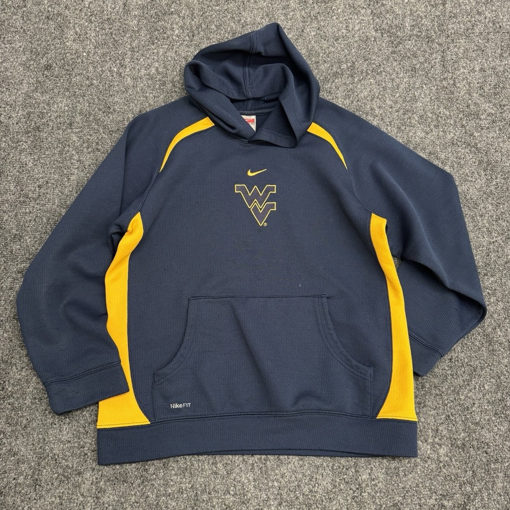 Nike West Virginia Mountaineers Hoodie Boys M‎ Sweatshirt Red Tag Center Swoosh